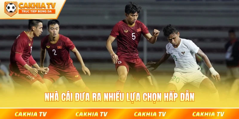 Nhà cái đưa ra nhiều lựa chọn hấp dẫn