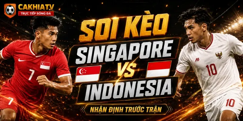Soi kèo Singapore vs Indonesia 7/8/2026